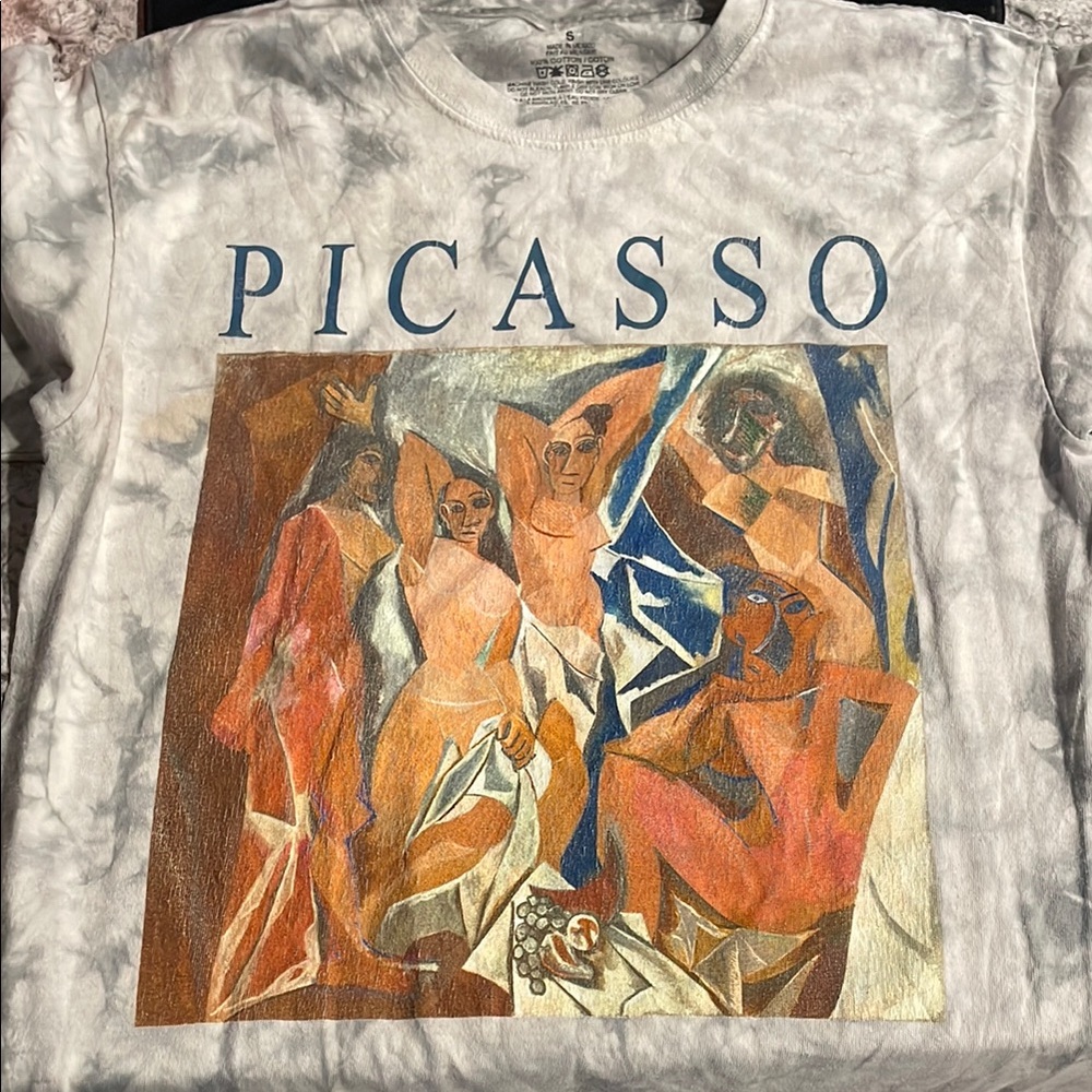 Picasso Graphic Tee in Gray